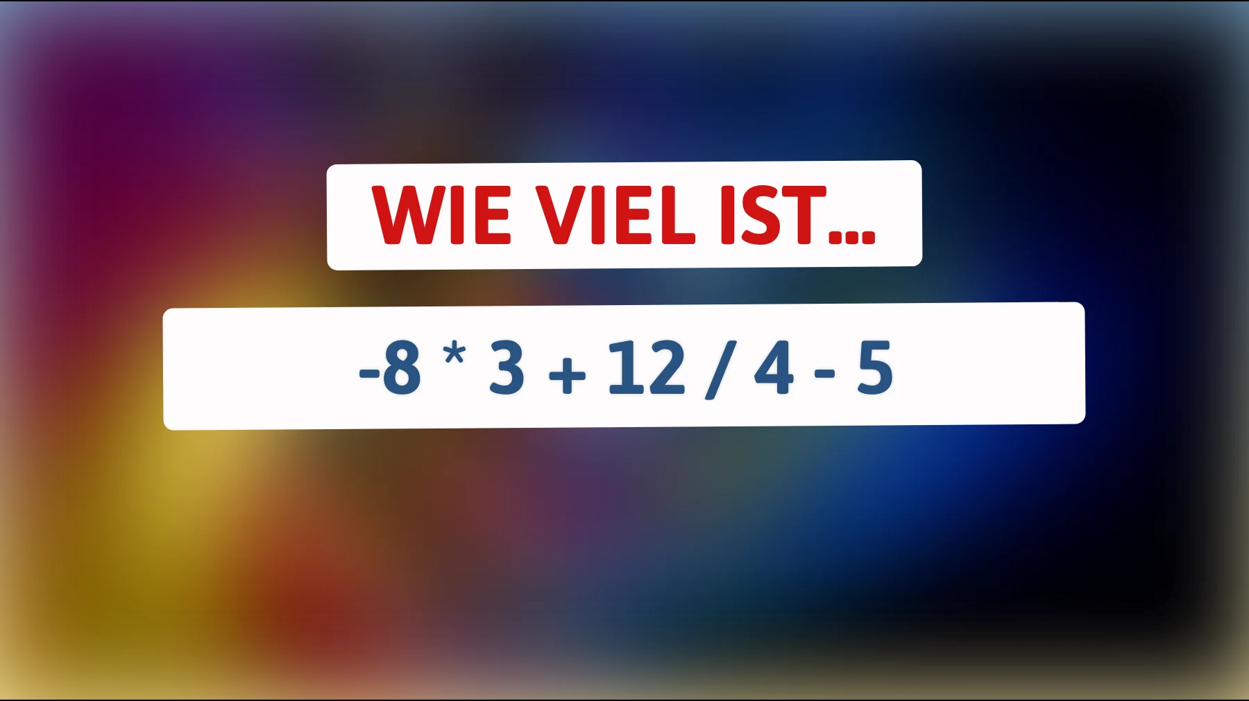 Nur 1% der Menschen können dieses mathematische Rätsel lösen: Schaffst du es, die richtige Antwort zu finden?"