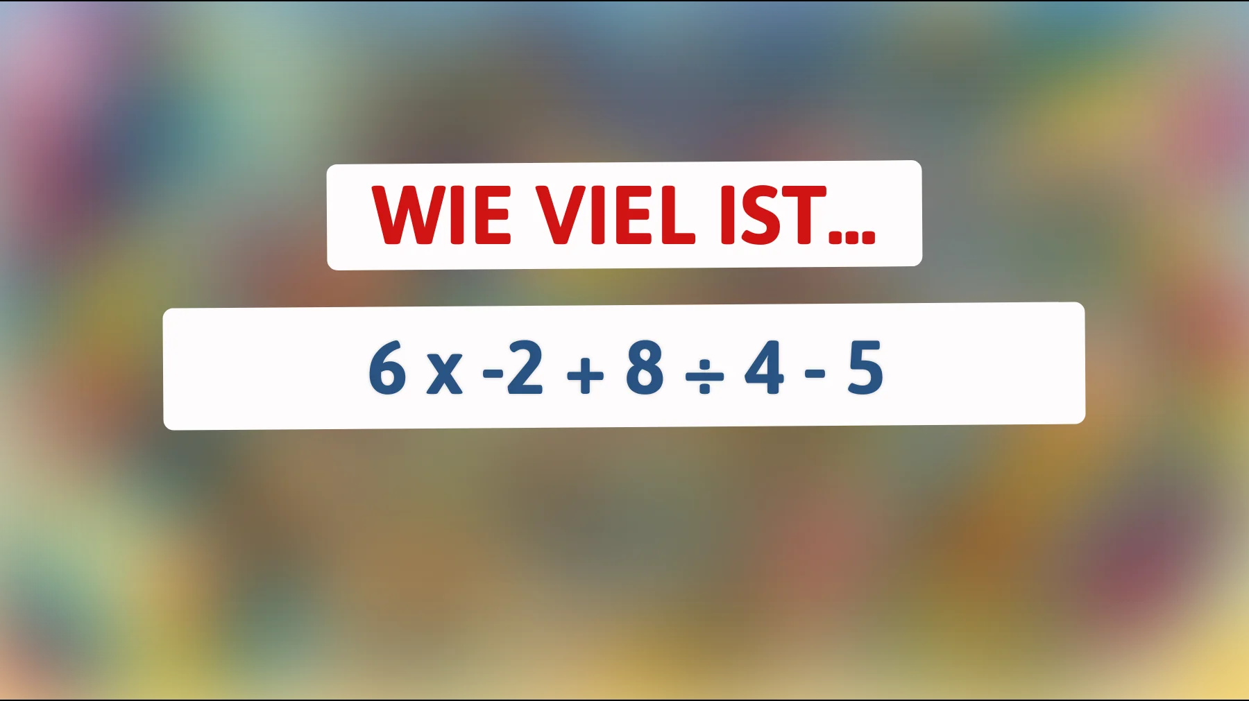 Nur 1% der Menschen kann dieses mathematische Rätsel lösen! Bist du schlau genug?"