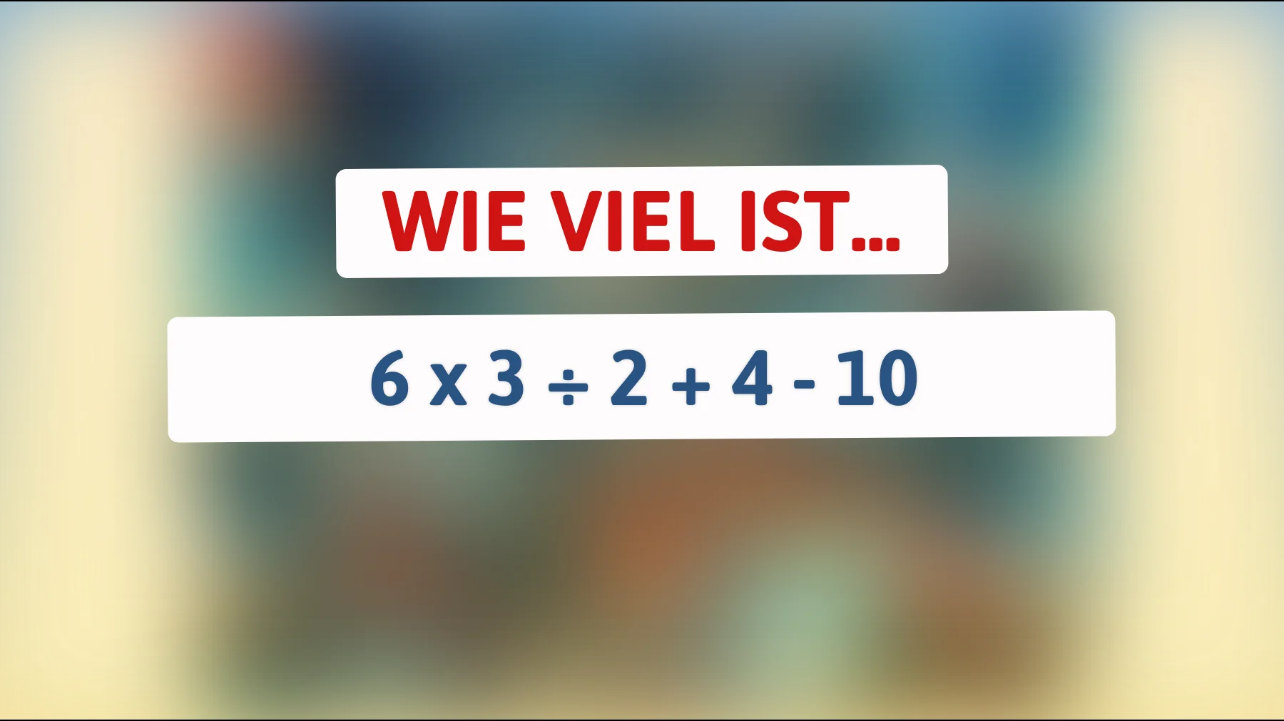 Nur für schlaue Köpfe: Kannst du das knifflige Rätsel lösen, das 90% der Menschen überfordert?"