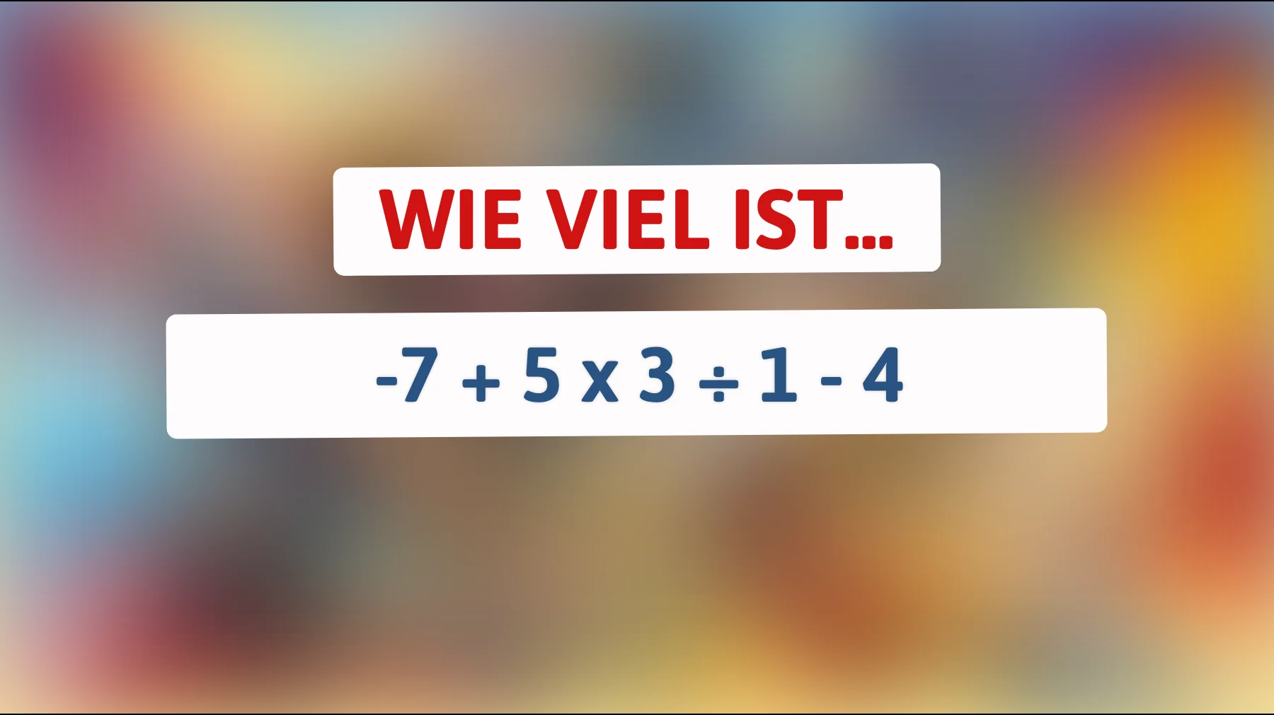 Nur die klügsten Köpfe lösen es: Kannst du die wahre Antwort auf diese knifflige Gleichung finden?"